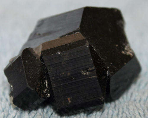 3 Well formed intergrown Tourmaline crystals